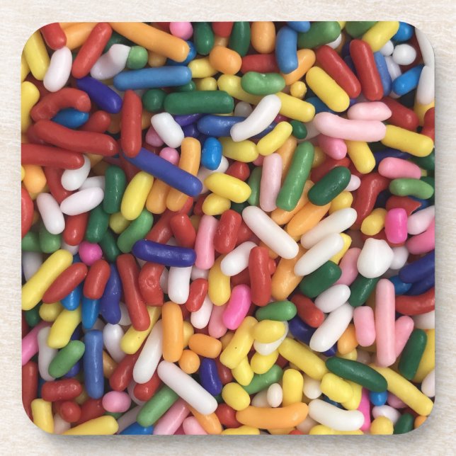 Rainbow Sprinkles Coaster (Front)