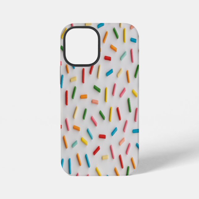 Rainbow Sprinkles Colorful Pattern iPhone Case (Back)