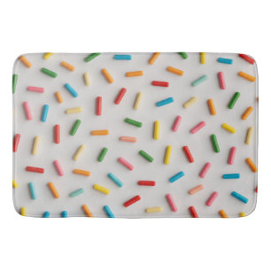 Rainbow Sprinkles Colourful Pattern Bath Mat