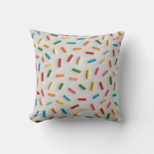 Rainbow Sprinkles Colourful Pattern Cushion