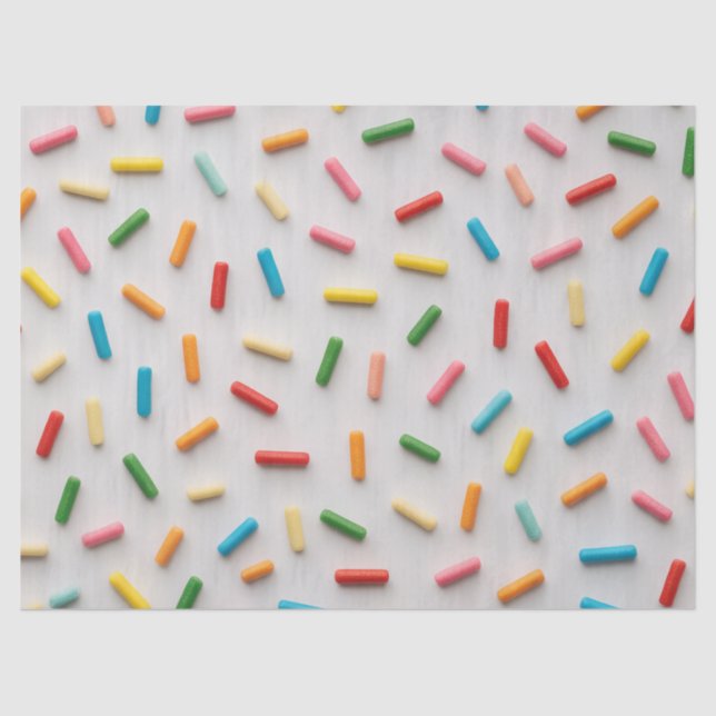 Rainbow Sprinkles Colourful Pattern Tissue Paper (Front)
