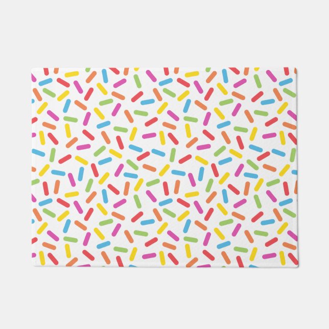 Rainbow Sprinkles Doormat (Front)