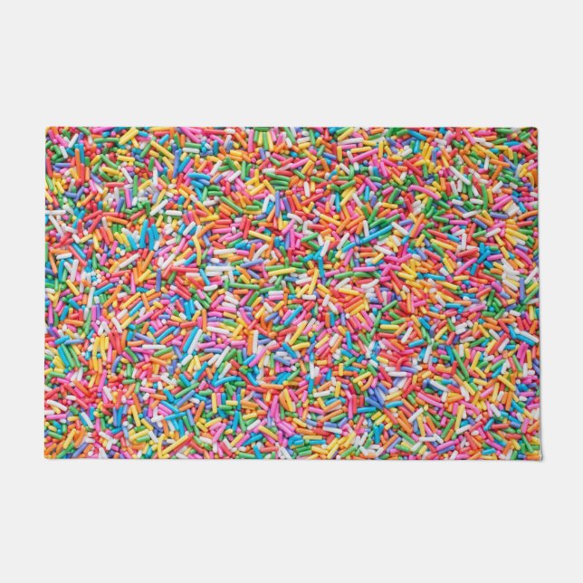 Rainbow Sprinkles Doormat (Front)