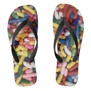 Rainbow Sprinkles Flip Flops