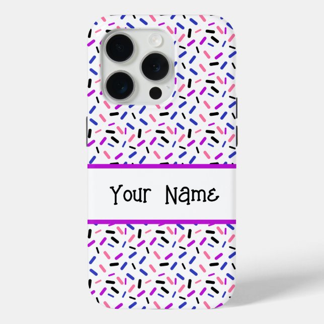 Rainbow Sprinkles Genderfluid Pride Flag Case-Mate iPhone Case (Back)