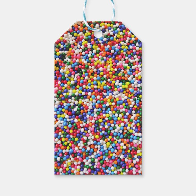 Rainbow sprinkles gift tags (Front)