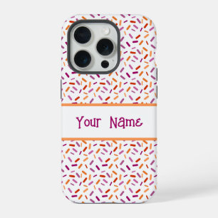Rainbow Sprinkles Lesbian Pride Flag iPhone 15 Pro Case