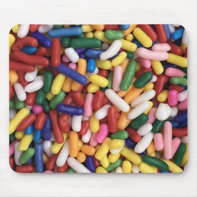 Rainbow Sprinkles Mouse Mat (Front)