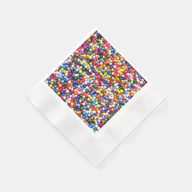 Rainbow sprinkles napkin (Corner)