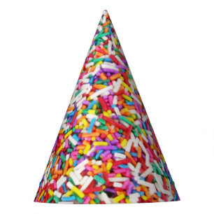 Rainbow Sprinkles Party Hat