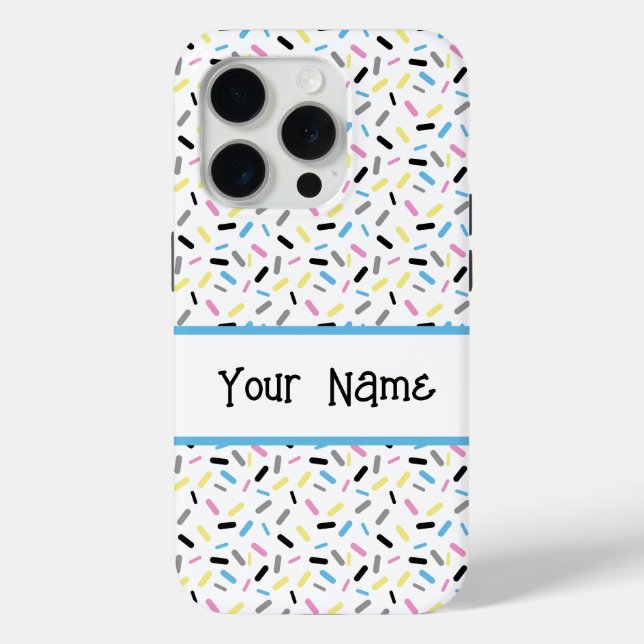 Rainbow Sprinkles Polygender Pride Flag Case-Mate iPhone Case (Back)