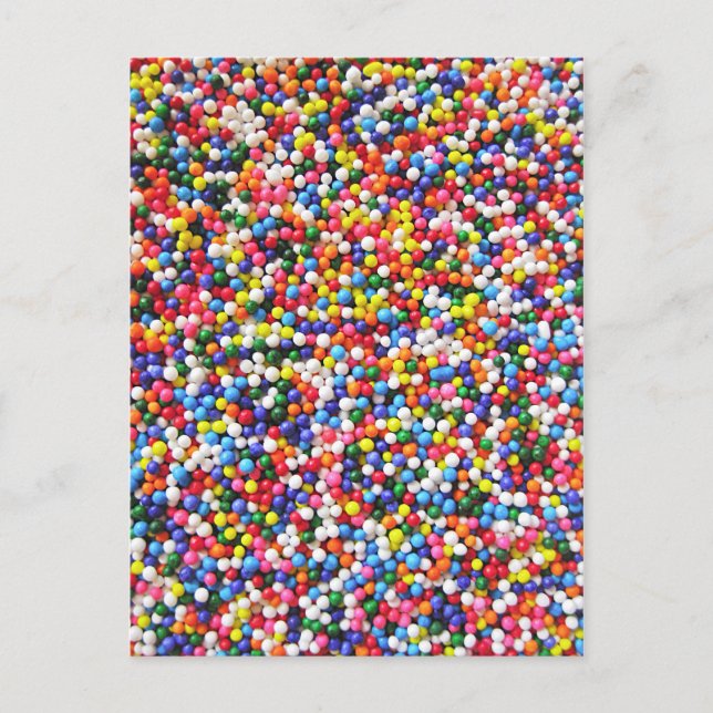 Rainbow sprinkles postcard (Front)