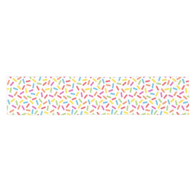 Rainbow Sprinkles Short Table Runner (Horizontal)