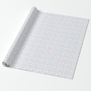 Rainbow Sprinkles Transgender Pride Flag Wrapping Paper