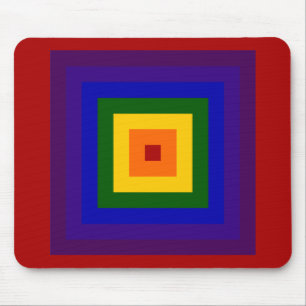 Rainbow Square Mouse Mat