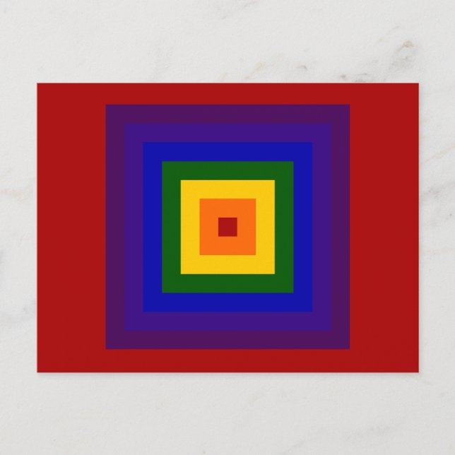 Rainbow Square Postcard (Front)