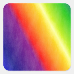 Rainbow Square Sticker