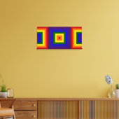 Rainbow Squares Canvas Print (Insitu(LivingRoom))