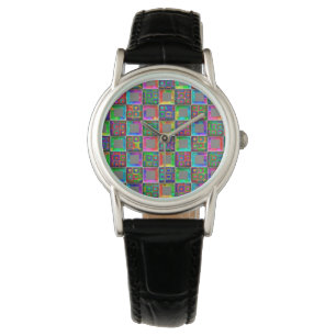 Rainbow Squares Fashion Watch by Julie Everhart