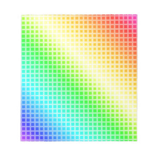 Rainbow Squares Notepad