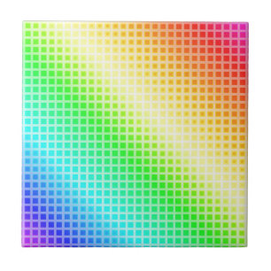Rainbow Squares Tile
