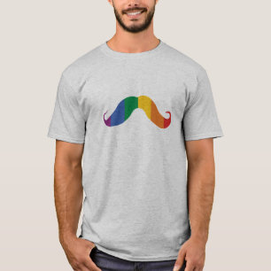 Rainbow Stache .png T-Shirt