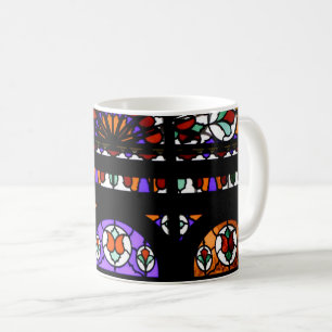 Rainbow Stained Glass Window Print Coffee Mug