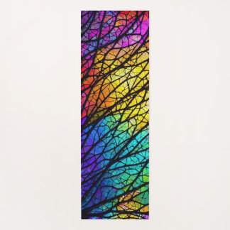 Rainbow Stained Glass Yoga Mat