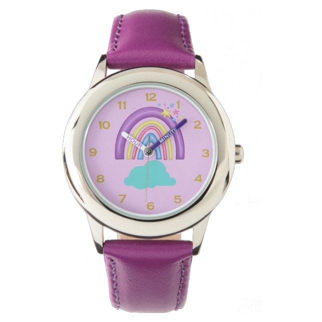 Rainbow Stainless Steel Watch (Front)