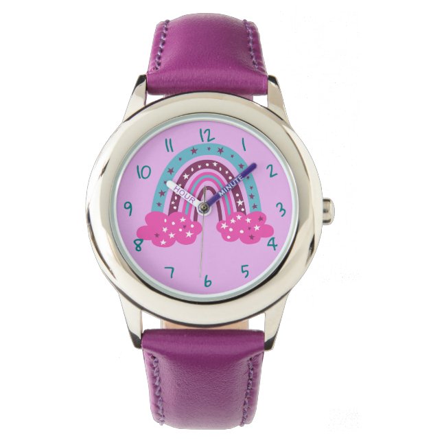 Rainbow Stainless Steel Watch (Front)