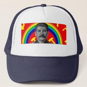 Rainbow Stalin Trucker Hat