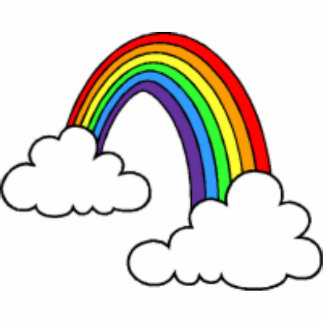 rainbow standing photo sculpture