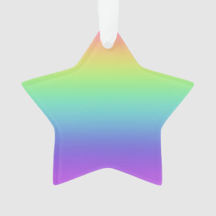 Rainbow Star Christmas Ornament