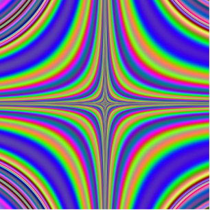 Rainbow Star Fractal 2 Standing Photo Sculpture