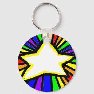 rainbow Star Keychain