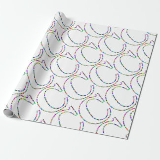 Rainbow Star Letter C Wrapping Paper