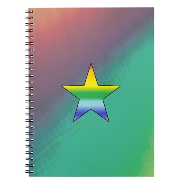 Rainbow Star Notebook (Front)