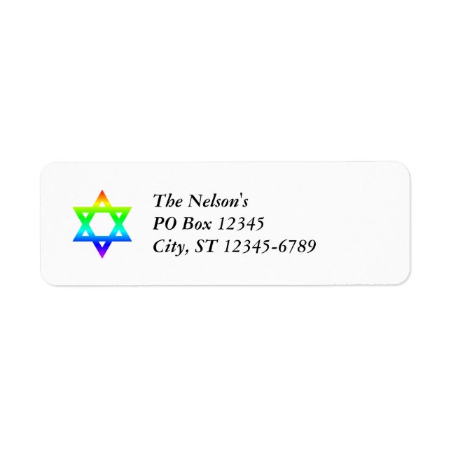 Rainbow Star of David (Front)