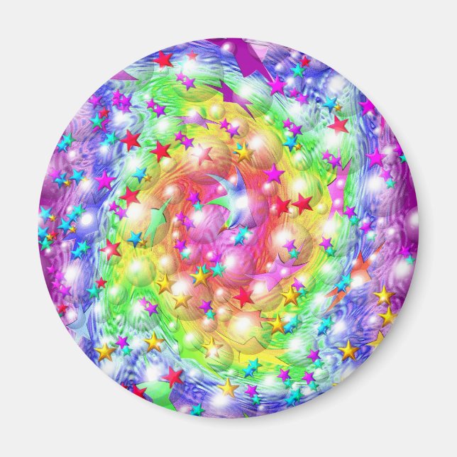 Rainbow Star Parade Magnet (Front)