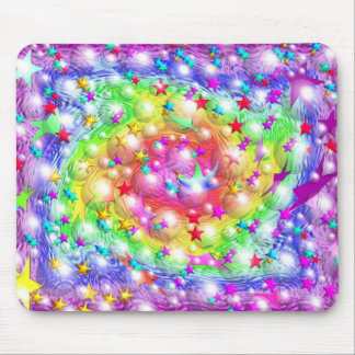 Rainbow Star Parade Mouse Mat