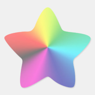 Rainbow Star Sticker