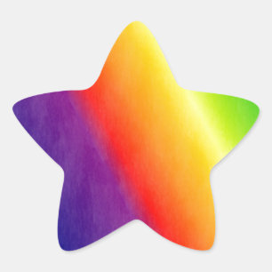 Rainbow Star Sticker