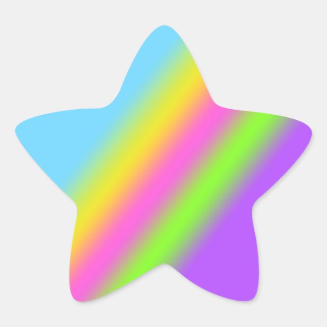 Rainbow Star Stickers (Front)