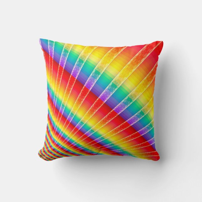 Rainbow Starburst Cushion (Front)