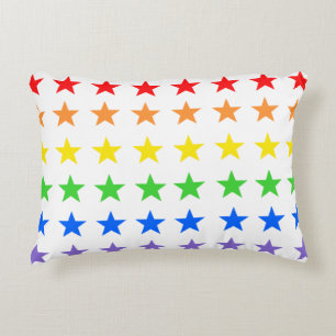 Rainbow starry sky decorative cushion