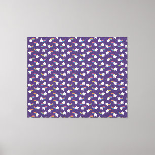 Rainbow Stars Canvas Print