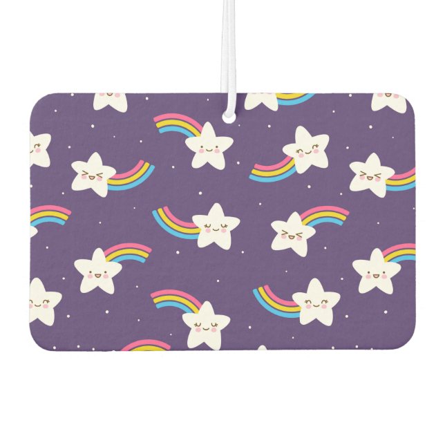 Rainbow Stars Car Freshener (Front)