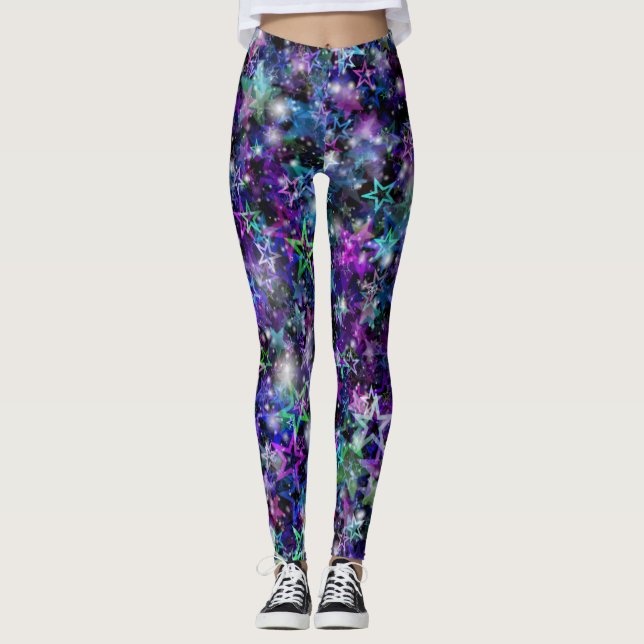 rainbow stars leggings (Front)