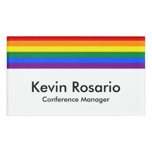 RAINBOW & STARS LGBT COLORS + your ideas Name Tag