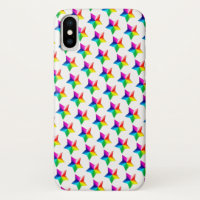 rainbow stars on white Case-Mate iPhone case